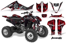 Load image into Gallery viewer, ATV Graphics Kit Decal Sticker Wrap For Suzuki LTZ400 2003-2008 TOXIC BLACK RED-atv motorcycle utv parts accessories gear helmets jackets gloves pantsAll Terrain Depot