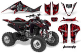 ATV Graphics Kit Decal Sticker Wrap For Suzuki LTZ400 2003-2008 TOXIC BLACK RED