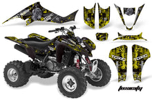 Load image into Gallery viewer, ATV Graphics Kit Decal Sticker Wrap For Suzuki LTZ400 2003-2008 TOXIC BLACK YELLOW-atv motorcycle utv parts accessories gear helmets jackets gloves pantsAll Terrain Depot