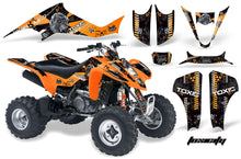 Load image into Gallery viewer, ATV Graphics Kit Decal Sticker Wrap For Suzuki LTZ400 2003-2008 TOXIC ORANGE BLACK-atv motorcycle utv parts accessories gear helmets jackets gloves pantsAll Terrain Depot
