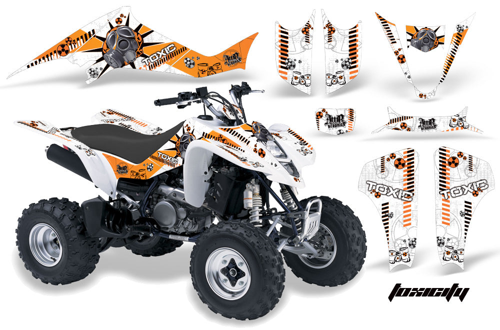 ATV Graphics Kit Decal Sticker Wrap For Suzuki LTZ400 2003-2008 TOXIC ORANGE WHITE-atv motorcycle utv parts accessories gear helmets jackets gloves pantsAll Terrain Depot