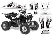 Load image into Gallery viewer, ATV Graphics Kit Decal Sticker Wrap For Kawasaki KFX400 2003-2008 TRIBAL BLACK WHITE-atv motorcycle utv parts accessories gear helmets jackets gloves pantsAll Terrain Depot