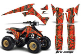 ATV Graphics Kit Decal Sticker Wrap For Suzuki Quadrunner LTR230 1985-1993 FIRE CAMO