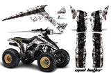 ATV Graphics Kit Decal Sticker Wrap For Suzuki Quadrunner LTR230 1985-1993 HATTER WHITE BLACK