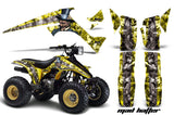 ATV Graphics Kit Decal Sticker Wrap For Suzuki Quadrunner LTR230 1985-1993 HATTER YELLOW SILVER