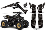 ATV Graphics Kit Decal Sticker Wrap For Suzuki Quadrunner LTR230 1985-1993 REAPER BLACK