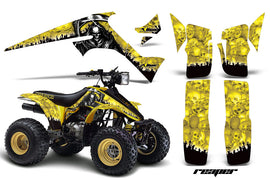 ATV Graphics Kit Decal Sticker Wrap For Suzuki Quadrunner LTR230 1985-1993 REAPER YELLOW-atv motorcycle utv parts accessories gear helmets jackets gloves pantsAll Terrain Depot