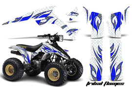 ATV Graphics Kit Decal Sticker Wrap For Suzuki Quadrunner LTR230 1985-1993 TRIBAL BLUE WHITE-atv motorcycle utv parts accessories gear helmets jackets gloves pantsAll Terrain Depot