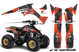ATV Graphics Kit Decal Sticker Wrap For Suzuki Quadrunner LTR230 1985-1993 WARHAWK ORANGE-atv motorcycle utv parts accessories gear helmets jackets gloves pantsAll Terrain Depot