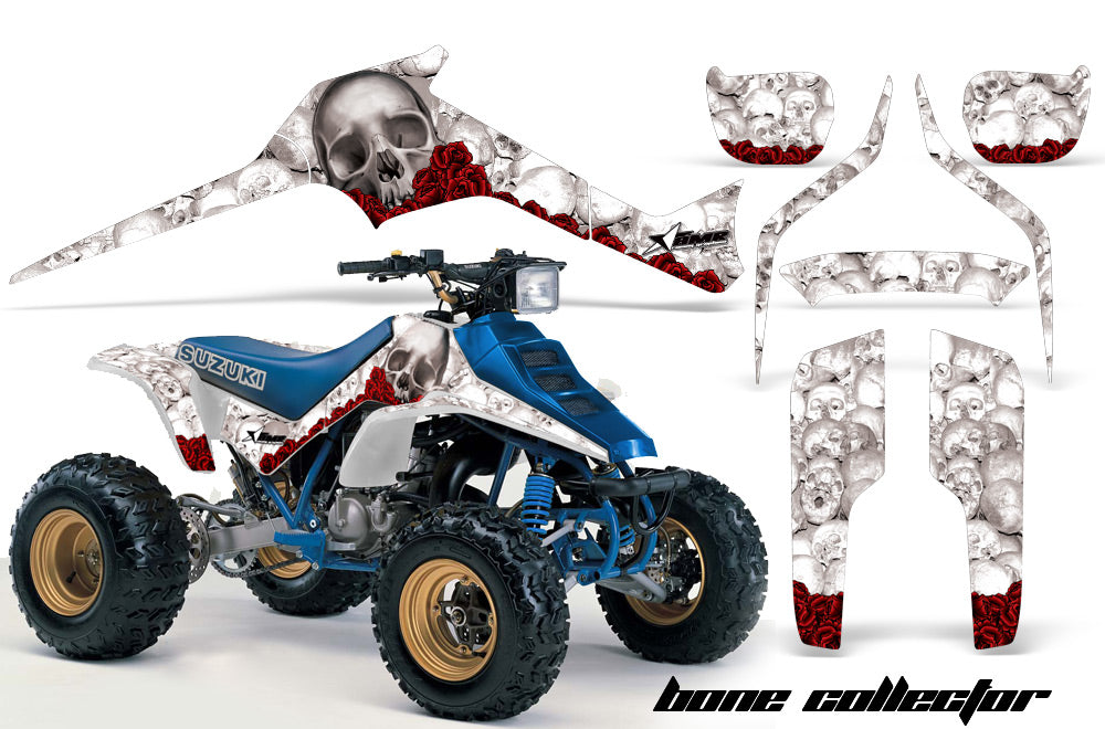 ATV Graphics Kit Decal Sticker Wrap For Suzuki Quadracer LTR 250 1985-1992 BONES WHITE-atv motorcycle utv parts accessories gear helmets jackets gloves pantsAll Terrain Depot