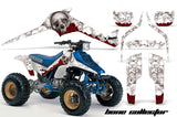 ATV Graphics Kit Decal Sticker Wrap For Suzuki Quadracer LTR 250 1985-1992 BONES WHITE