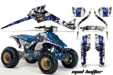 ATV Graphics Kit Decal Sticker Wrap For Suzuki Quadracer LTR 250 1985-1992 HATTER WHITE BLACK