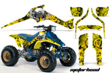 ATV Graphics Kit Decal Sticker Wrap For Suzuki Quadracer LTR 250 1985-1992 MOTORHEAD YELLOW
