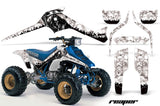 ATV Graphics Kit Decal Sticker Wrap For Suzuki Quadracer LTR 250 1985-1992 REAPER WHITE