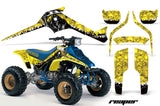 ATV Graphics Kit Decal Sticker Wrap For Suzuki Quadracer LTR 250 1985-1992 REAPER YELLOW