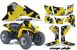 ATV Graphics Kit Quad Decal Sticker Wrap For Suzuki LT80 1987-2006 CAMOPLATE YELLOW-atv motorcycle utv parts accessories gear helmets jackets gloves pantsAll Terrain Depot
