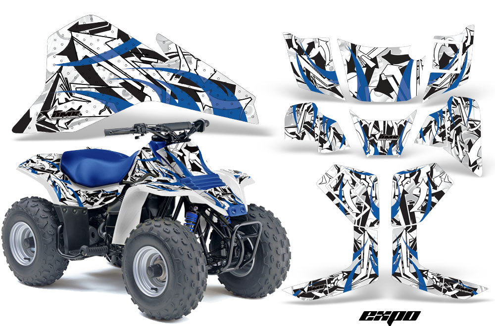 ATV Graphics Kit Quad Decal Sticker Wrap For Suzuki LT80 1987-2006 EXPO BLUE-atv motorcycle utv parts accessories gear helmets jackets gloves pantsAll Terrain Depot