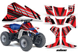 ATV Graphics Kit Quad Decal Sticker Wrap For Suzuki LT80 1987-2006 INLINE RED