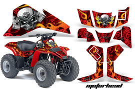ATV Graphics Kit Quad Decal Sticker Wrap For Suzuki LT80 1987-2006 MOTORHEAD RED-atv motorcycle utv parts accessories gear helmets jackets gloves pantsAll Terrain Depot