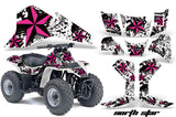 ATV Graphics Kit Quad Decal Sticker Wrap For Suzuki LT80 1987-2006 NORTHSTAR PINK WHITE
