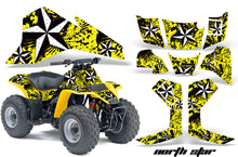 Load image into Gallery viewer, ATV Graphics Kit Quad Decal Sticker Wrap For Suzuki LT80 1987-2006 NORTHSTAR YELLOW-atv motorcycle utv parts accessories gear helmets jackets gloves pantsAll Terrain Depot