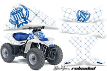 Load image into Gallery viewer, ATV Graphics Kit Quad Decal Sticker Wrap For Suzuki LT80 1987-2006 RELOADED BLUE WHITE-atv motorcycle utv parts accessories gear helmets jackets gloves pantsAll Terrain Depot
