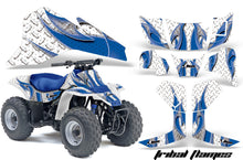 Load image into Gallery viewer, ATV Graphics Kit Quad Decal Sticker Wrap For Suzuki LT80 1987-2006 TRIBAL BLUE WHITE-atv motorcycle utv parts accessories gear helmets jackets gloves pantsAll Terrain Depot