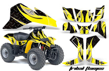 Load image into Gallery viewer, ATV Graphics Kit Quad Decal Sticker Wrap For Suzuki LT80 1987-2006 TRIBAL YELLOW BLACK-atv motorcycle utv parts accessories gear helmets jackets gloves pantsAll Terrain Depot