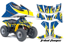 Load image into Gallery viewer, ATV Graphics Kit Quad Decal Sticker Wrap For Suzuki LT80 1987-2006 TRIBAL YELLOW BLUE-atv motorcycle utv parts accessories gear helmets jackets gloves pantsAll Terrain Depot