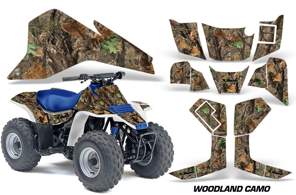 ATV Graphics Kit Quad Decal Sticker Wrap For Suzuki LT80 1987-2006 WOODLAND CAMO-atv motorcycle utv parts accessories gear helmets jackets gloves pantsAll Terrain Depot