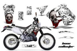 Dirt Bike Graphics Kit Decal Sticker Wrap For Suzuki RMX250S 1996-1998 BONES WHITE-atv motorcycle utv parts accessories gear helmets jackets gloves pantsAll Terrain Depot