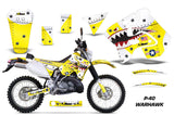 Dirt Bike Graphics Kit Decal Sticker Wrap For Suzuki RMX250S 1996-1998 WARHAWK YELLOW