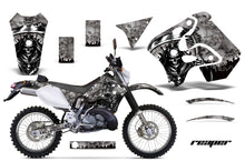 Load image into Gallery viewer, Dirt Bike Graphics Kit Decal Sticker Wrap For Suzuki RMX250S 1996-1998 REAPER SILVER-atv motorcycle utv parts accessories gear helmets jackets gloves pantsAll Terrain Depot