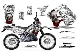 Graphics Kit Decal Sticker Wrap + # Plates For Suzuki RMX250S 1996-1998 BONES WHITE-atv motorcycle utv parts accessories gear helmets jackets gloves pantsAll Terrain Depot