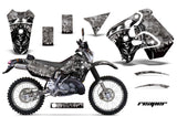 Graphics Kit Decal Sticker Wrap + # Plates For Suzuki RMX250S 1996-1998 REAPER SILVER