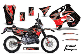 Graphics Kit Decal Sticker Wrap + # Plates For Suzuki RMX250S 1996-1998 TRIBAL RED BLACK-atv motorcycle utv parts accessories gear helmets jackets gloves pantsAll Terrain Depot