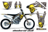 Dirt Bike Decal Graphics Kit Sticker Wrap For Suzuki RMZ450 2008-2017 CHECKERED YELLOW