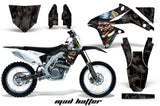 Dirt Bike Decal Graphics Kit Sticker Wrap For Suzuki RMZ450 2008-2017 HATTER BLACK