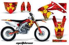 Dirt Bike Decal Graphics Kit Sticker Wrap For Suzuki RMZ450 2008-2017 MELTDOWN RED YELLOW-atv motorcycle utv parts accessories gear helmets jackets gloves pantsAll Terrain Depot