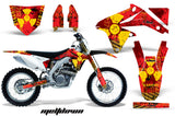 Dirt Bike Decal Graphics Kit Sticker Wrap For Suzuki RMZ450 2008-2017 MELTDOWN RED YELLOW