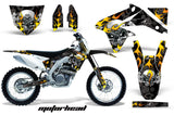 Dirt Bike Decal Graphics Kit Sticker Wrap For Suzuki RMZ450 2008-2017 MOTORHEAD BLACK