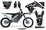 Dirt Bike Decal Graphics Kit Sticker Wrap For Suzuki RMZ450 2008-2017 REAPER BLACK