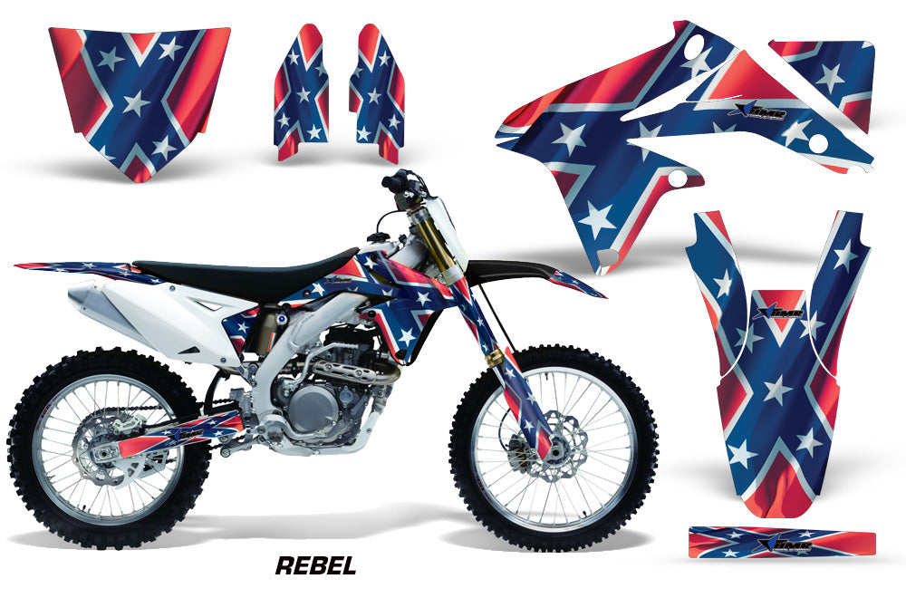 Dirt Bike Decal Graphics Kit Sticker Wrap For Suzuki RMZ450 2008-2017 REBEL-atv motorcycle utv parts accessories gear helmets jackets gloves pantsAll Terrain Depot