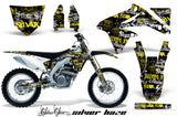 Dirt Bike Decal Graphics Kit Sticker Wrap For Suzuki RMZ450 2008-2017 SSSH YELLOW BLACK