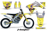 Dirt Bike Decal Graphics Kit Sticker Wrap For Suzuki RMZ450 2008-2017 TBOMBER YELLOW