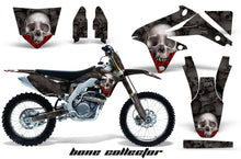 Load image into Gallery viewer, Graphics Kit Decal Sticker Wrap + # Plates For Suzuki RMZ450 2008-2017 BONES BLACK-atv motorcycle utv parts accessories gear helmets jackets gloves pantsAll Terrain Depot