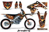 Graphics Kit Decal Sticker Wrap + # Plates For Suzuki RMZ450 2008-2017 FIRESTORM BLACK