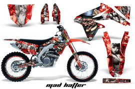 Graphics Kit Decal Sticker Wrap + # Plates For Suzuki RMZ450 2008-2017 HATTER SILVER RED-atv motorcycle utv parts accessories gear helmets jackets gloves pantsAll Terrain Depot