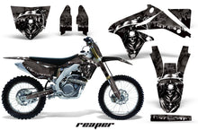 Load image into Gallery viewer, Graphics Kit Decal Sticker Wrap + # Plates For Suzuki RMZ450 2008-2017 REAPER BLACK-atv motorcycle utv parts accessories gear helmets jackets gloves pantsAll Terrain Depot