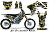 Graphics Kit Decal Sticker Wrap + # Plates For Suzuki RMZ450 2008-2017 SSSH YELLOW BLACK